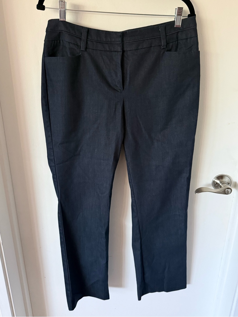 New York & Company Women's Cropped Dress Pants in Dark Navy